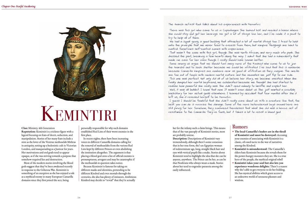 Vampire: The Masquerade 5th Edition RPG libro Gehenna War Sourcebook *Edición Inglés*