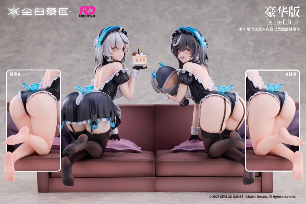 Snowbreak Containment Zone Pack de 2 Estatuas PVC 1/6 Cherno & Meursault Apprentice Maid Ver. Deluxe Edition 19 cm