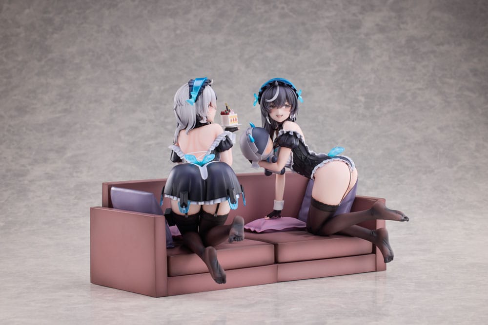 Snowbreak Containment Zone Pack de 2 Estatuas PVC 1/6 Cherno & Meursault Apprentice Maid Ver. Deluxe Edition 19 cm