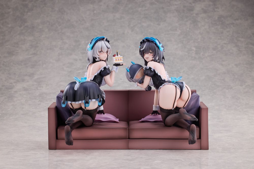 Snowbreak Containment Zone Pack de 2 Estatuas PVC 1/6 Cherno & Meursault Apprentice Maid Ver. Deluxe Edition 19 cm