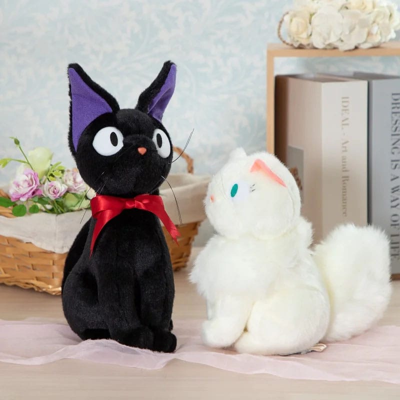Majo no Takkyubin Figura de peluche Jiji Sitting M 32 cm