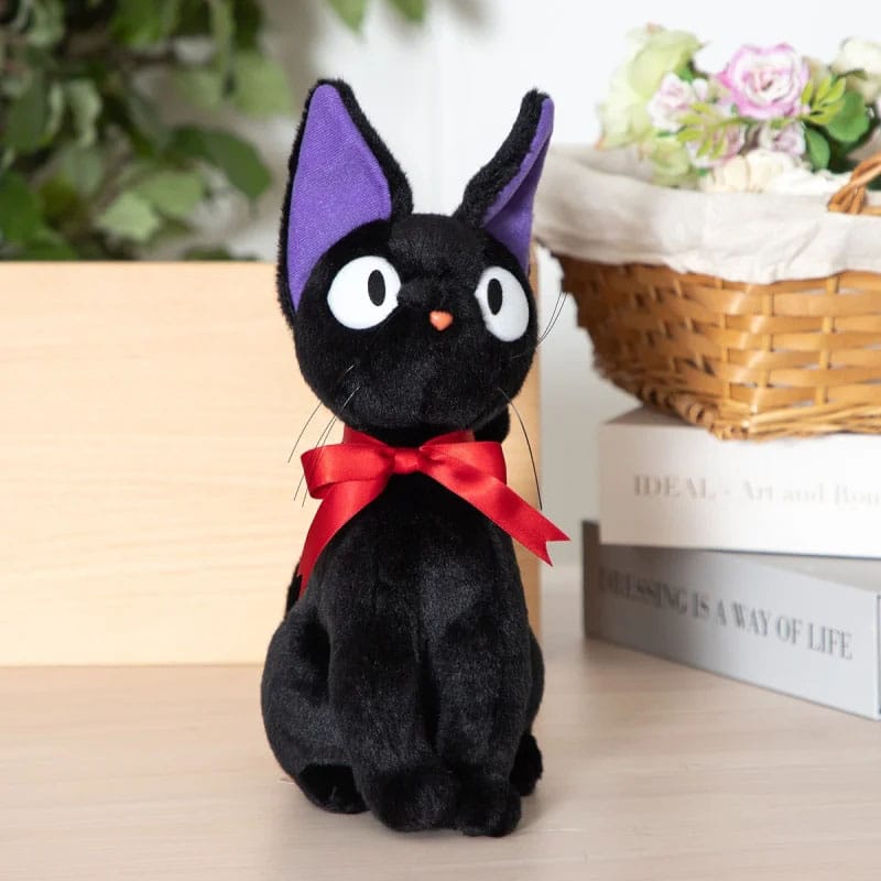 Majo no Takkyubin Figura de peluche Jiji Sitting M 32 cm