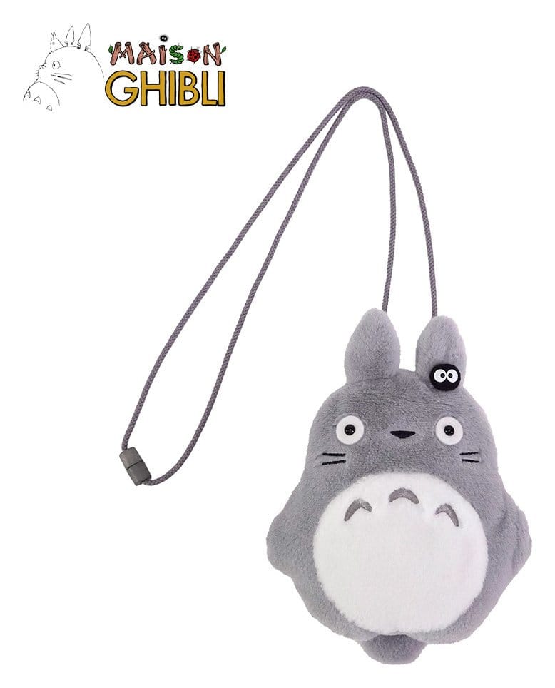 Mi vecino Totoro Bolso de peluche con cordón Big Totoro 20 x 15 cm Frikytopia