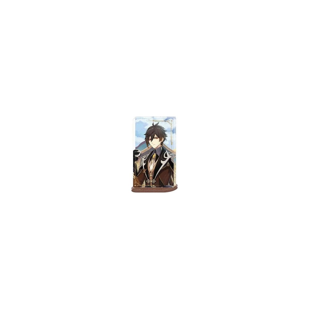 Genshin Impactl Adorno acrílico con purpurina Zhongli 11 cm Frikytopia