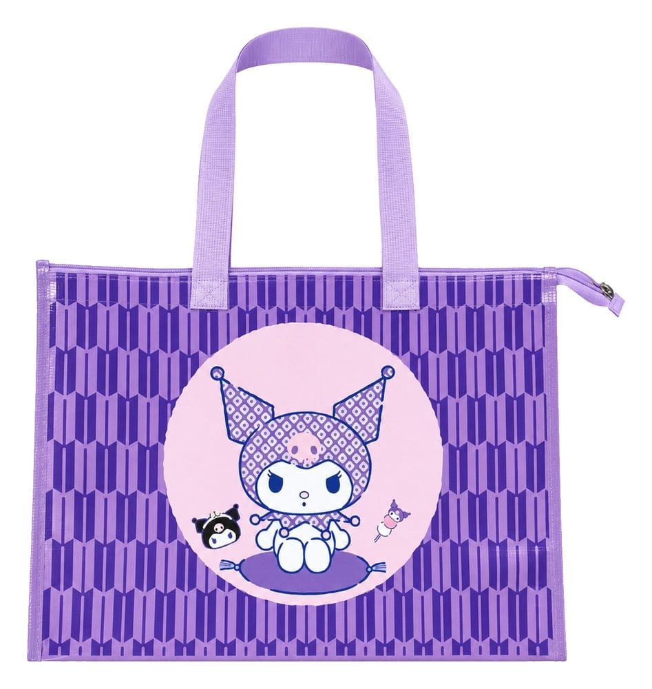 Sanrio Bolsa de Compras de PVC Kuromi Japanese 49 x 36 x 10 cm