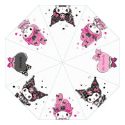 Sanrio Paraguas Pink Black Party Series Kuromi & My Melody Transparent