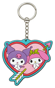 Sanrio Llavero caucho Kuromi & My Melody 6 cm