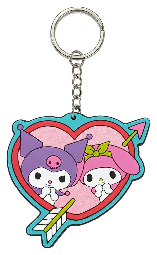 Sanrio Llavero caucho Kuromi & My Melody 6 cm