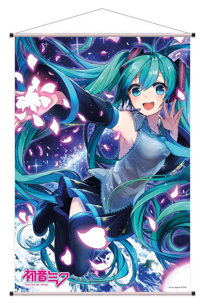 Hatsune Miku Póster Tela 07 Flower 60 x 90 cm Frikytopia