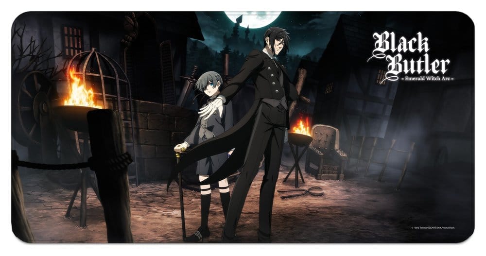 Black Butler: Emerald Witch Arc XXL Alfombrilla de Ratón Sebastian & Ciel 80 x 40 cm