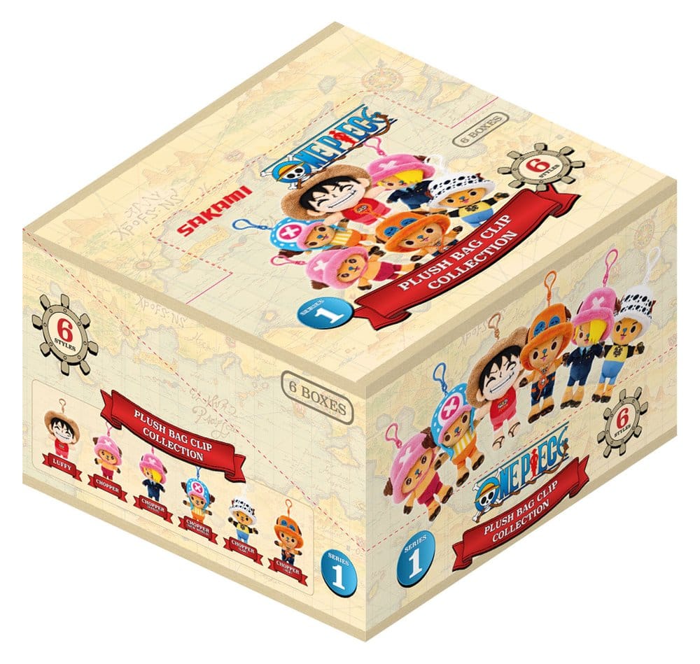 One Piece Llavero de peluche Blind Box 11 cm Display (6) Frikytopia