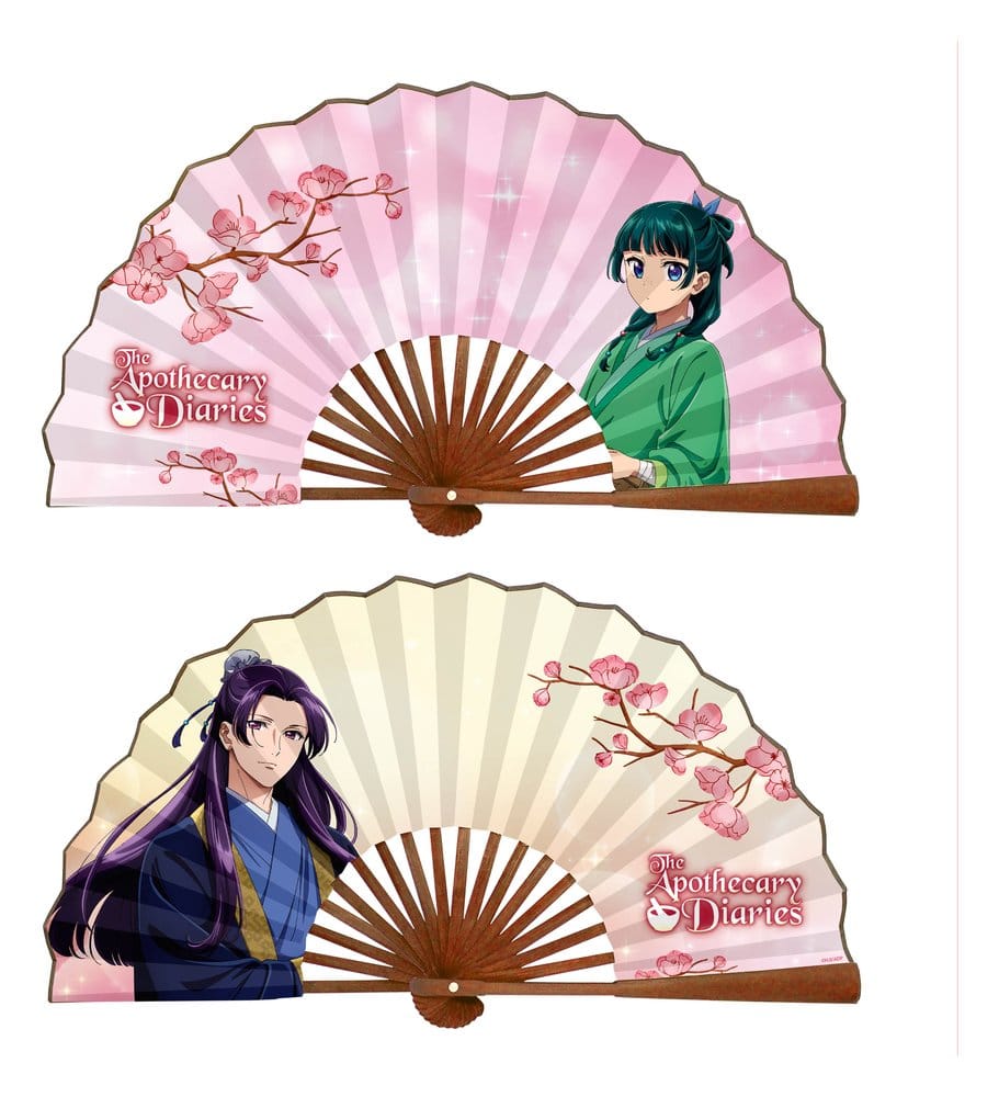 Los diarios de la boticaria Japanese Bamboo Abanico Maomao & Jinshi