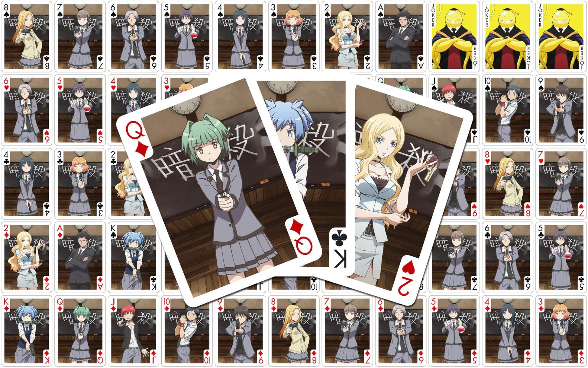 Assassination Classroom Baraja de Naipes Characters Frikytopia
