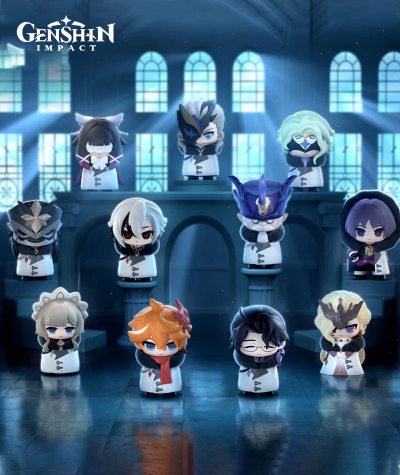 Genshin Impact Minifiguras Fatui Harbingers Chibi Design 7 cm Cajas Sorpresas Expositor (9)