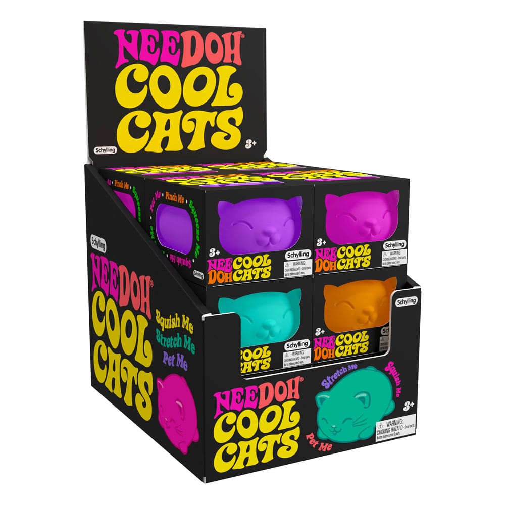 NeeDoh Figuras Antiestrés 11 cm Cool Cats Expositor (12)
