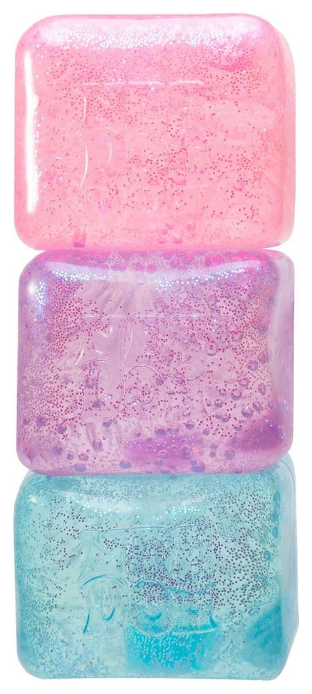 NeeDoh Bola Antiestrés Nice Cube Glitter & Glow 5 cm Surtido (12) Frikytopia