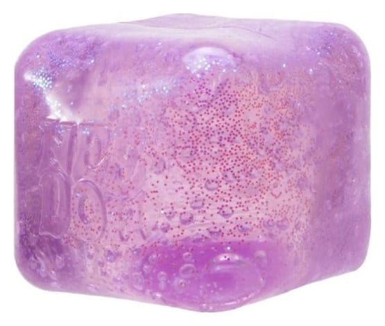 NeeDoh Bola Antiestrés Nice Cube Glitter & Glow 5 cm Surtido (12)
