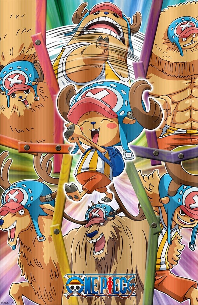 One Piece Póster 3D Chopper 38 x 58 cm