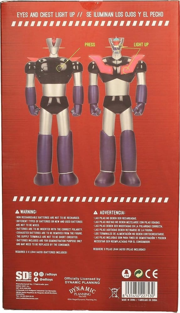 Figura Mazinger Z con luz 30cm