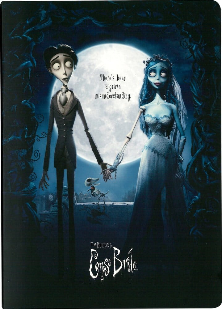 Corpse Bride Cuaderno Tapa Blanda Póster de la película 21 cm Frikytopia