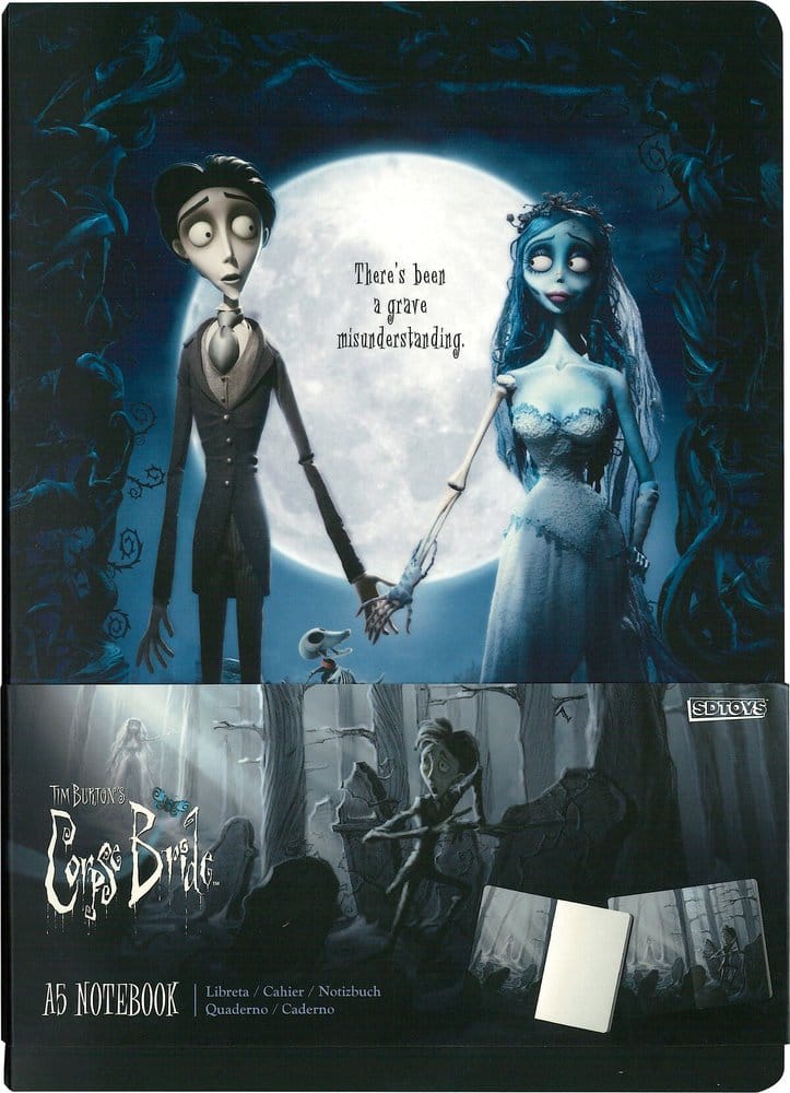 Corpse Bride Cuaderno Tapa Blanda Póster de la película 21 cm