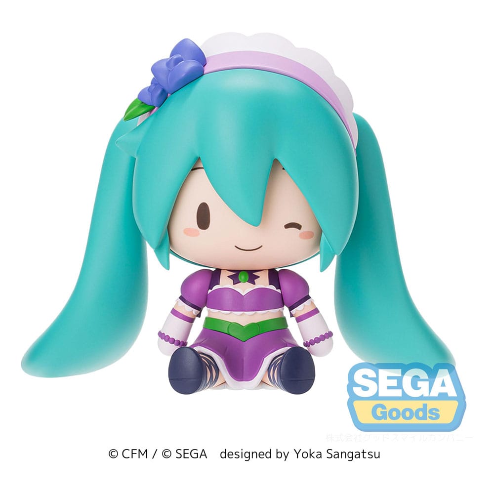 Character Vocal Series 01: Hatsune Miku Figura Fuwa Petit Chibi PVC Hatsune Miku x Love and Berry Dress Up and Dance! Sparkly Purple 8 cm Frikytopia