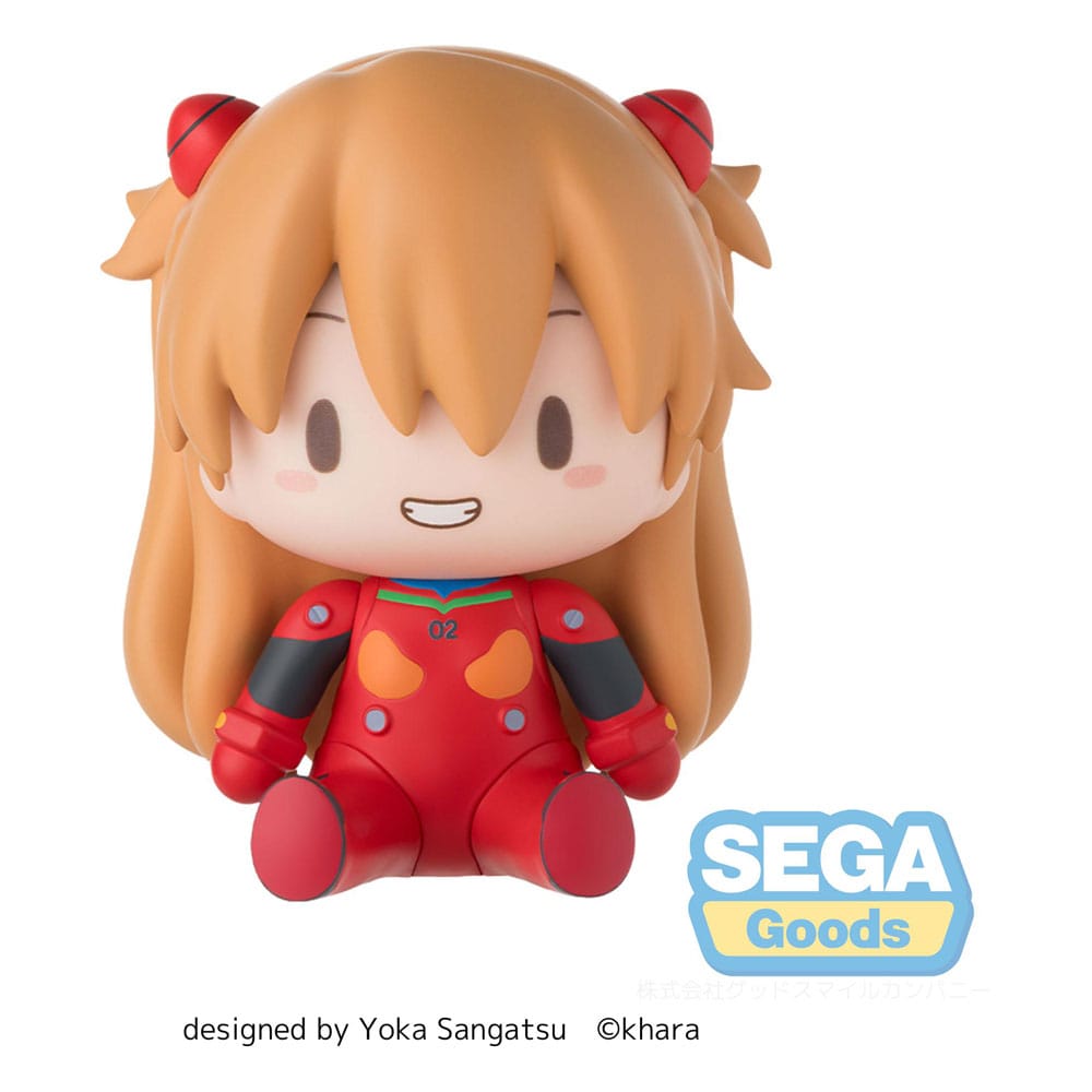 Evangelion: New Theatrical Edition Figura Fuwa Petit Chibi PVC Asuka Plug Suit 8 cm