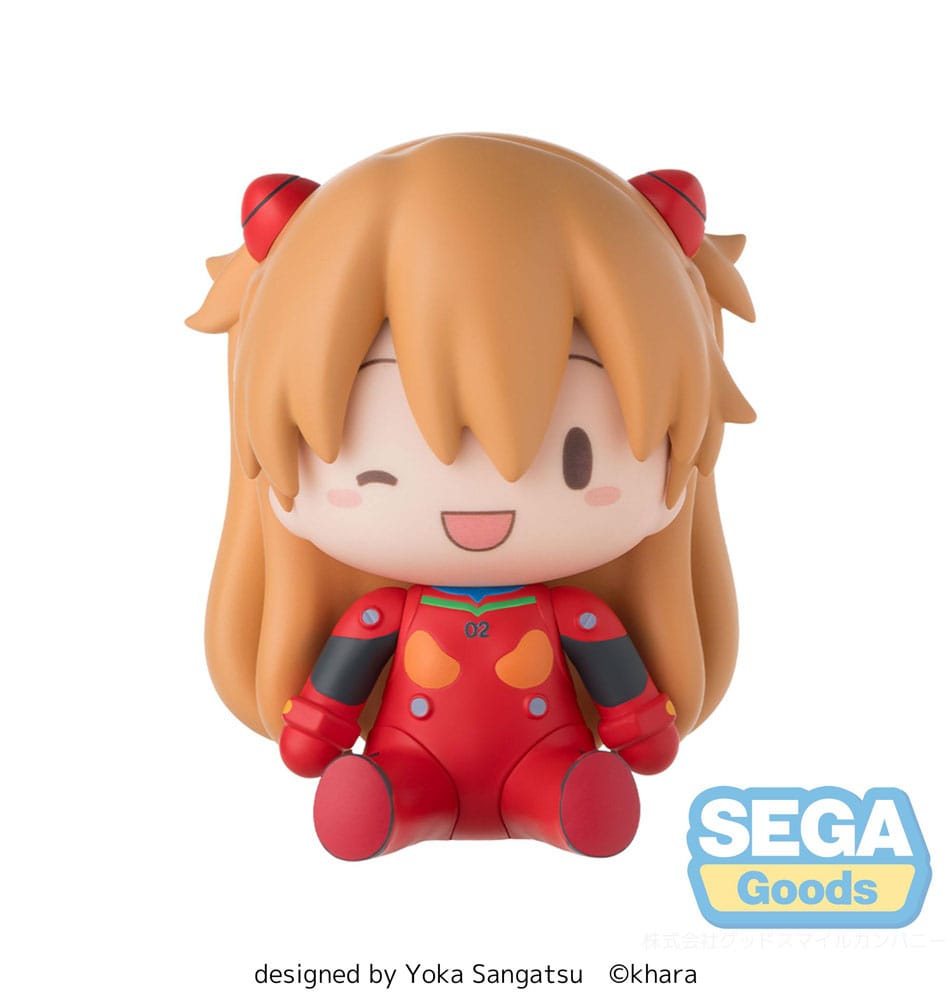 Evangelion: New Theatrical Edition Figura Fuwa Petit Chibi PVC Asuka Plug Suit 8 cm