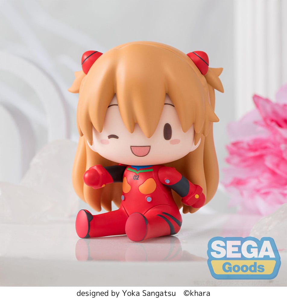 Evangelion: New Theatrical Edition Figura Fuwa Petit Chibi PVC Asuka Plug Suit 8 cm