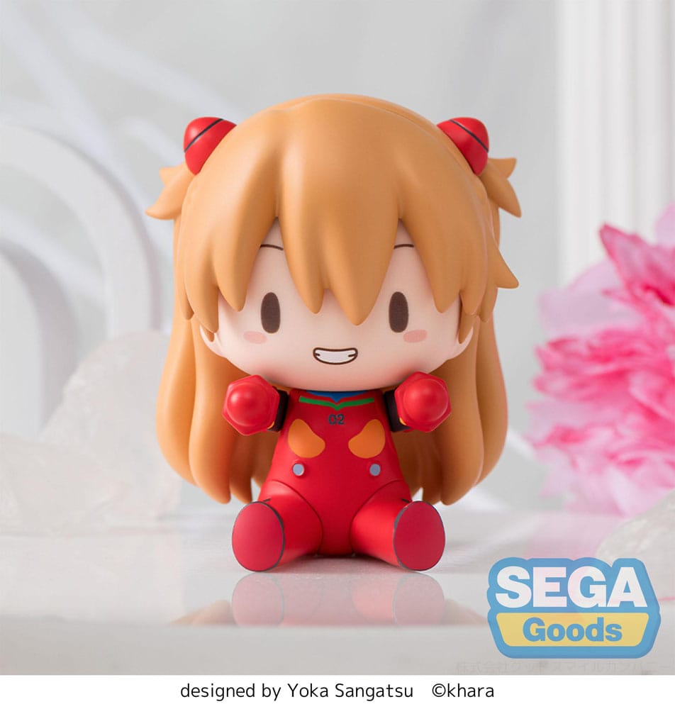 Evangelion: New Theatrical Edition Figura Fuwa Petit Chibi PVC Asuka Plug Suit 8 cm