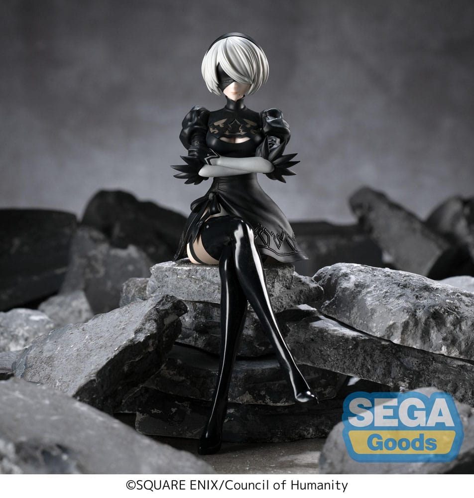 NieR:Automata Ver1.1a Estatua PVC PM Perching 2B 13 cm