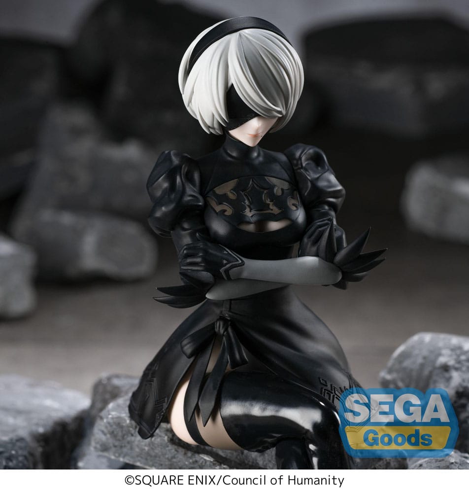 NieR:Automata Ver1.1a Estatua PVC PM Perching 2B 13 cm