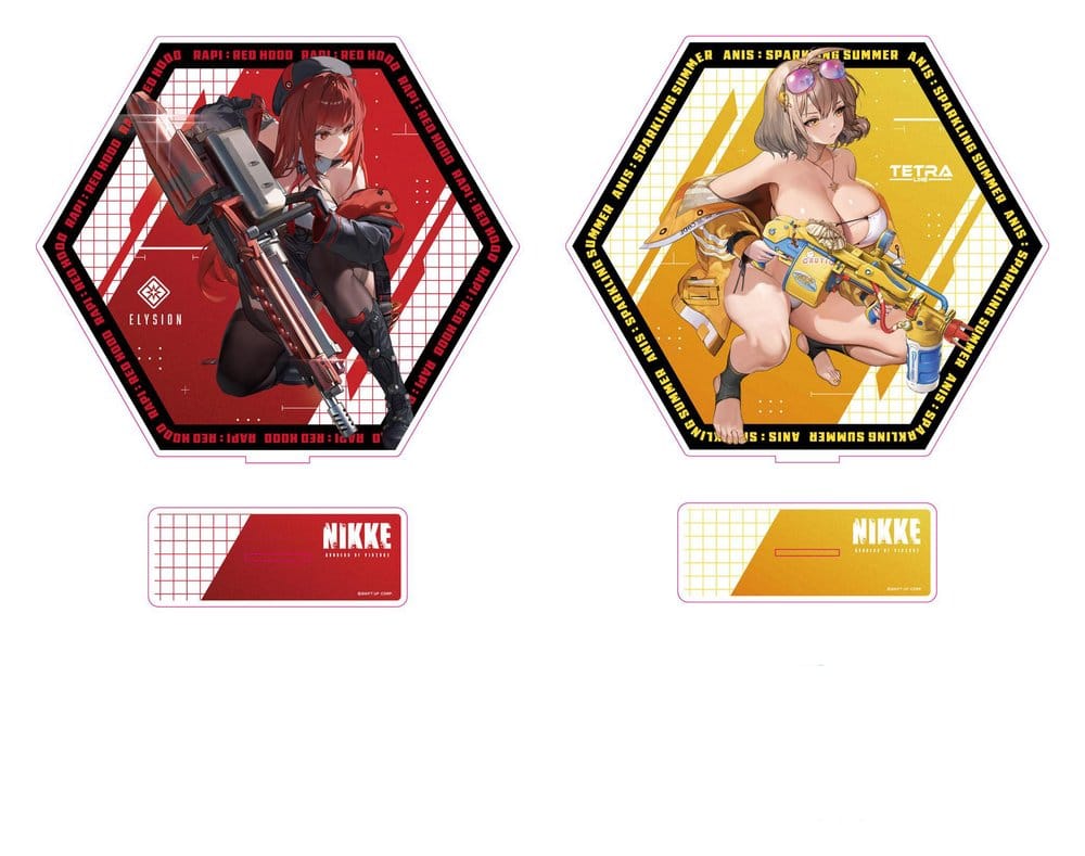 Goddess of Victory: Nikke Soporte acrílico PtZ Double-Sided Rapi: Red Hood/ Anis: Sparkling Summer 25 cm Frikytopia