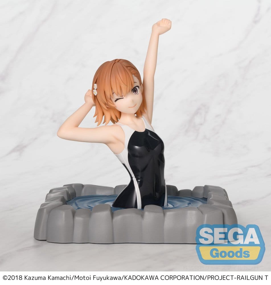 A Certain Scientific Railgun T Estatua PVC Thermae Utopia Mikoto Misaka 14 cm Frikytopia