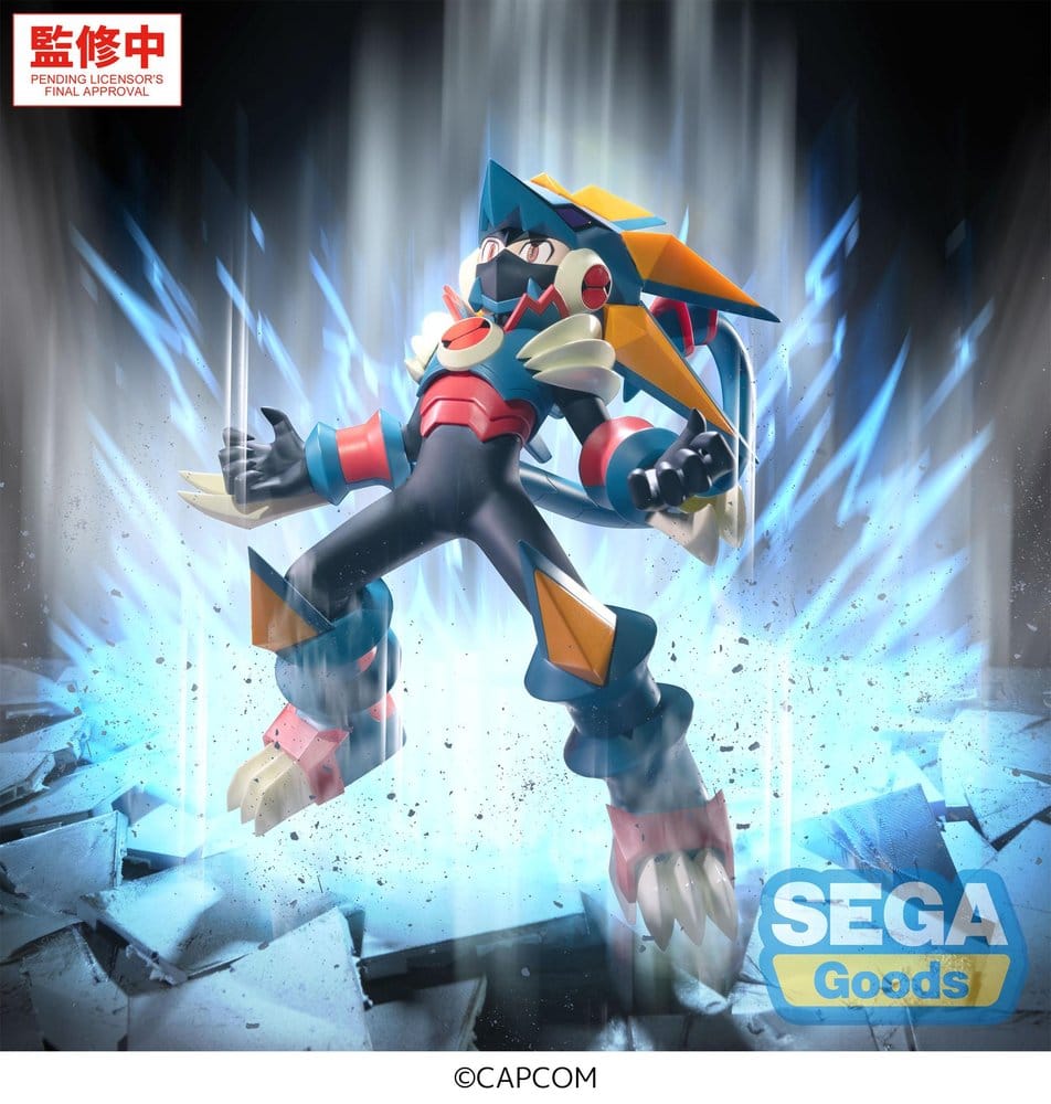 Mega Man Battle Network Figura PVC Luminasta Mega Man Gregar Beast 17 cm