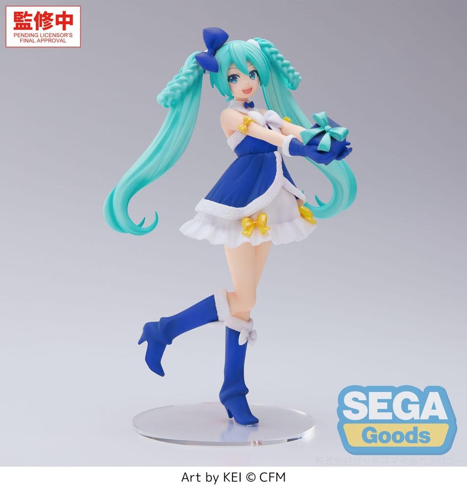 Character Vocal Series 01: Hatsune Miku High Premium Figura PVC Hatsune Miku Sapphire Christmas Ver. 21 cm Frikytopia