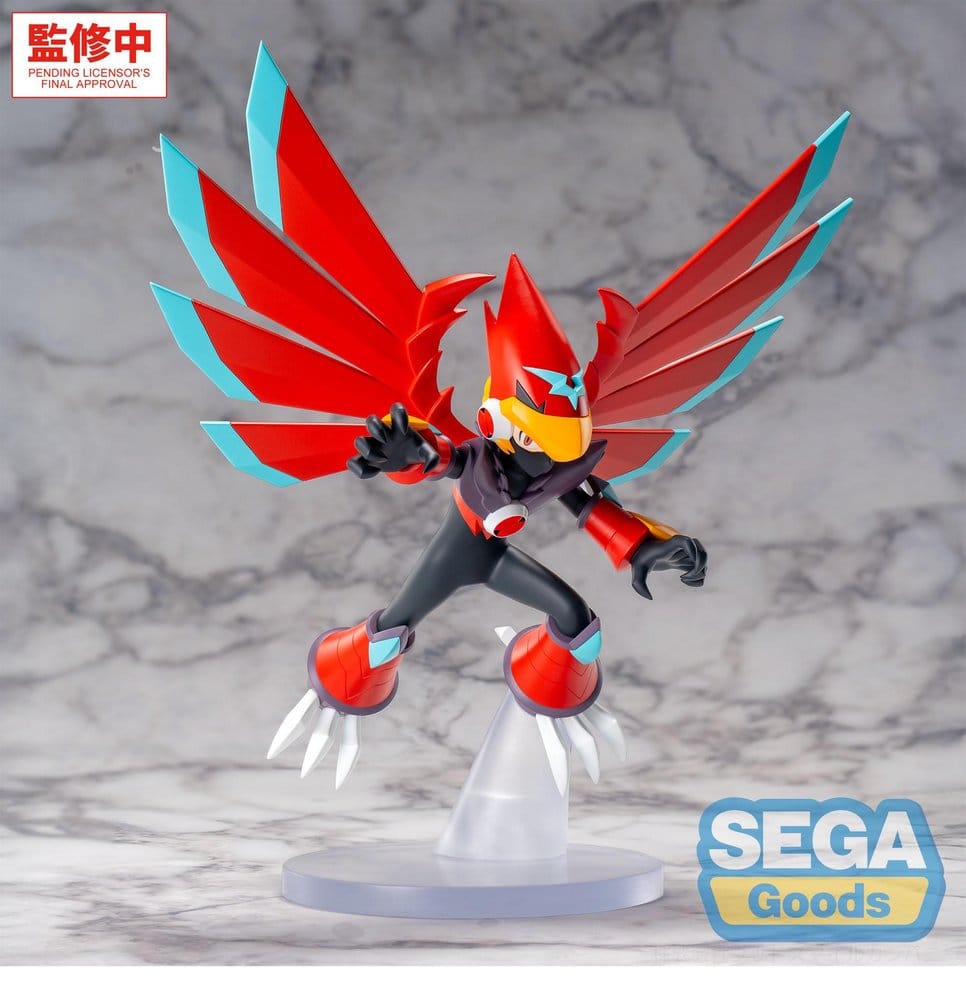 Mega Man Battle Network Figura PVC Luminasta Mega Man Falzar Beast 19 cm