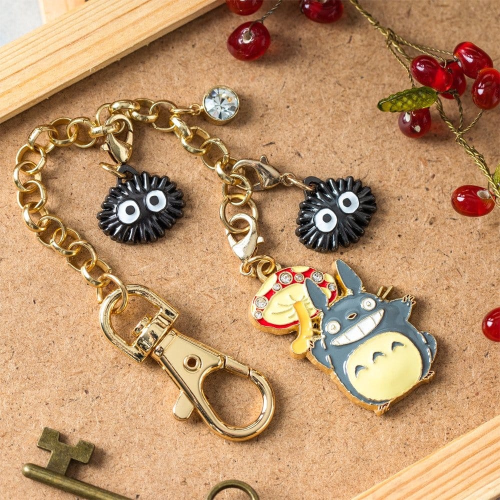 Mi vecino Totoro Llavero Charm Chain Big Totoro & Mushroom Frikytopia