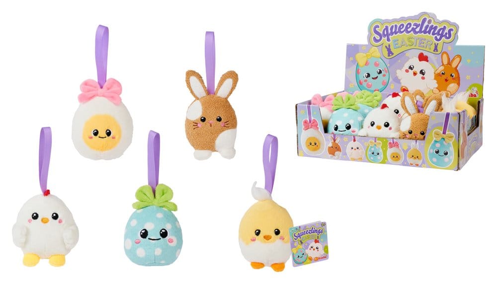 Squeezlings Peluches Pack de 5 Expositor (20)