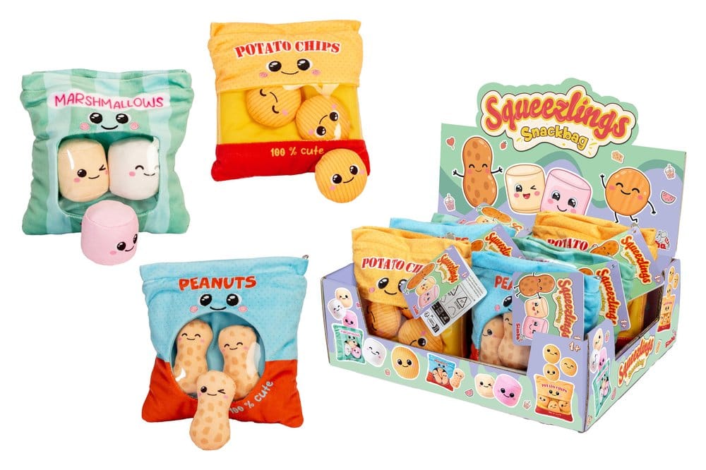 Squeezlings Peluches Snackbag Pack de 3 Expositor (6)
