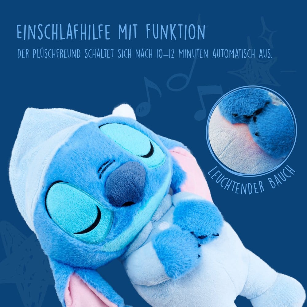 Disney Figura de peluche y sonido Sleeping Stitch 31 cm