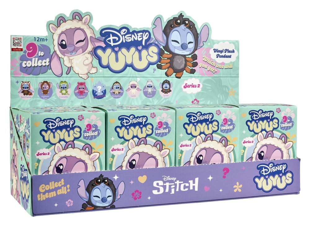 Disney YuYus Llaveros de peluche Wave 2 Stitch & Angel 13 cm Blindbox Display (8)