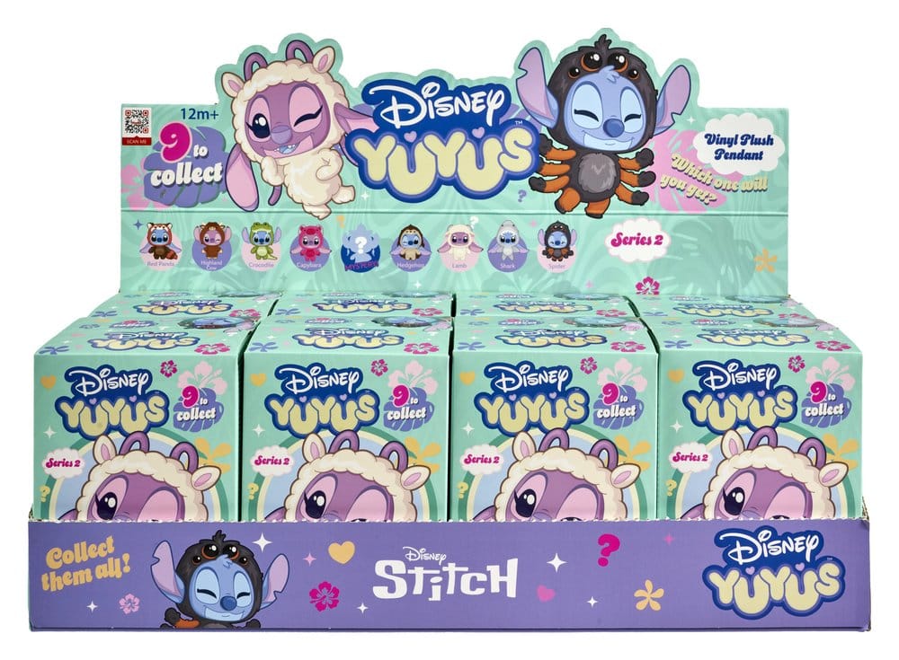 Disney YuYus Llaveros de peluche Wave 2 Stitch & Angel 13 cm Blindbox Display (8)