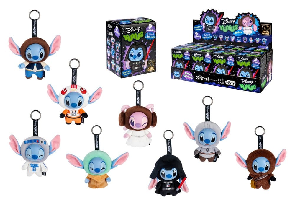 Disney YUYUS Llaveros de peluche Stitch x Star Wars 12 cm Blindbox Display (8)