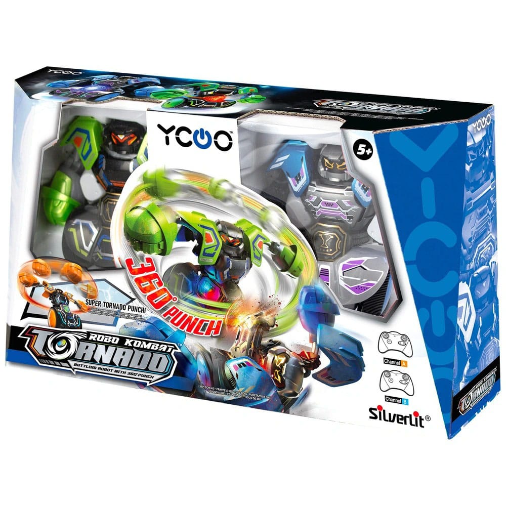 Silverlit Robo Kombat Tornado Robot teledirigido 2er- Set  Verde/Azul