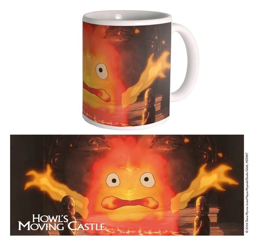 El castillo ambulante Ponyo Taza Calcifer Frikytopia