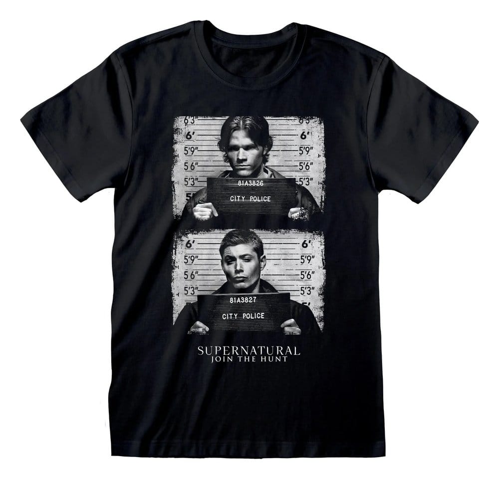 Supernatural Camiseta Line Up Black Talla XL