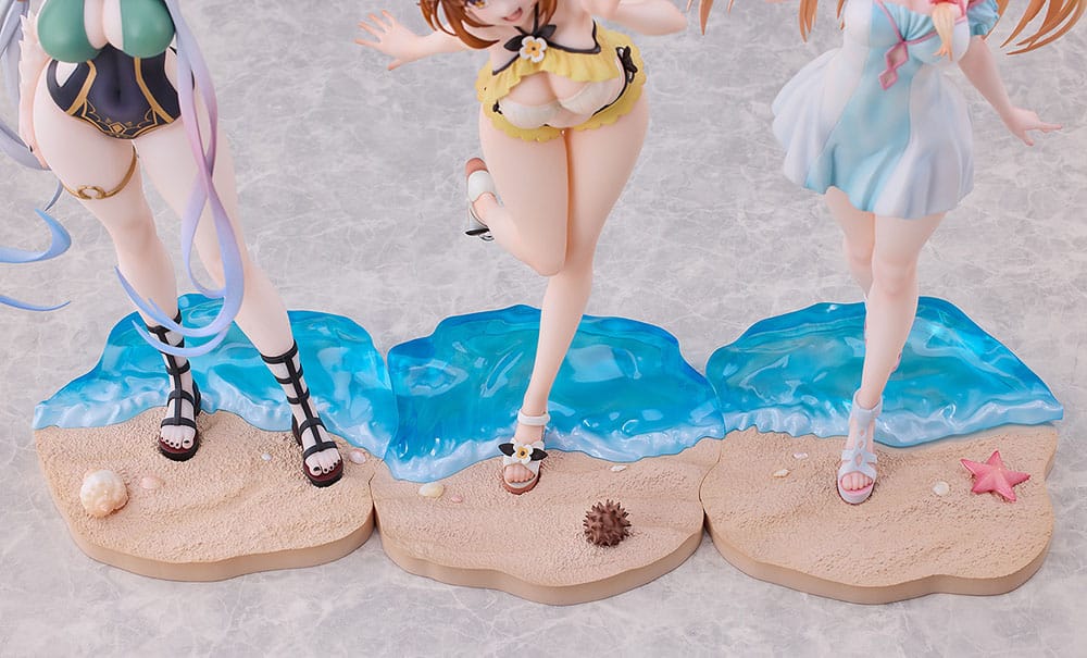 Atelier Ryza: Ever Darkness & the Secret Hideout PAck de 3 Estatuas PVC 1/7 Ryza, Klaudia, Lila: Swimsuit Ver.