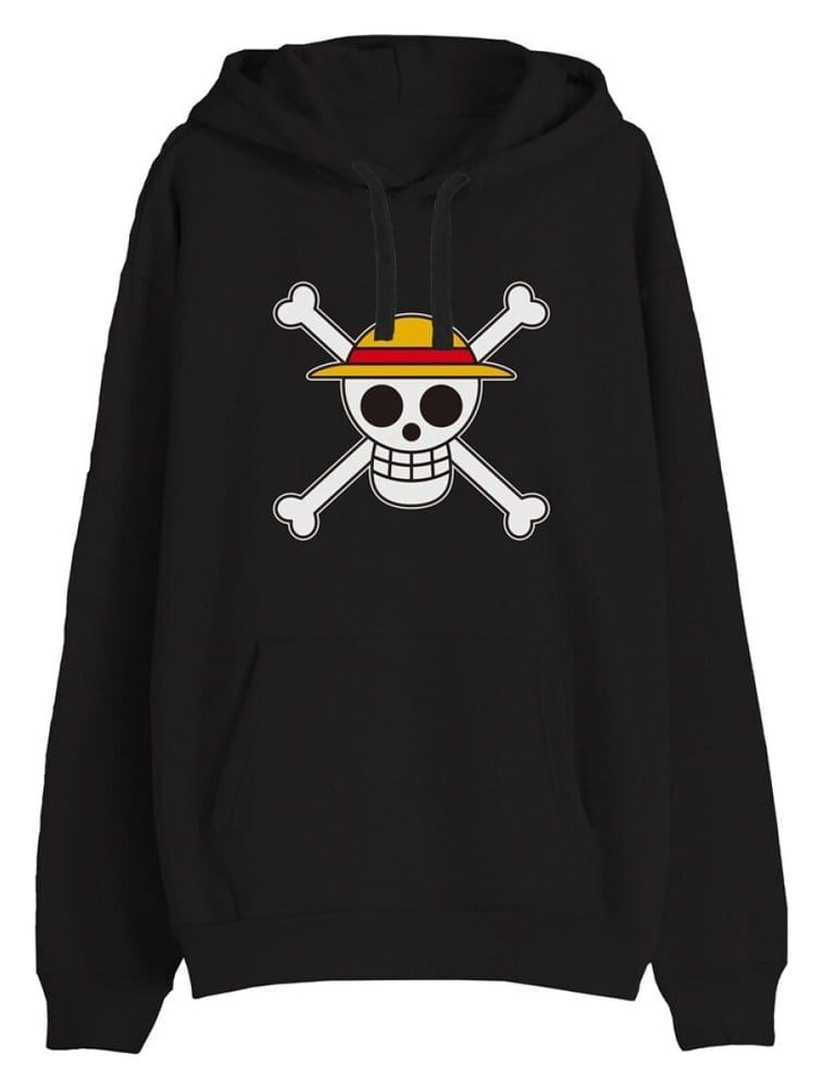 One Piece Sudadera Skull Negro Talla L