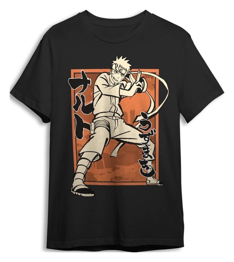Naruto Shippuden Camiseta Pose Black Talla M Frikytopia
